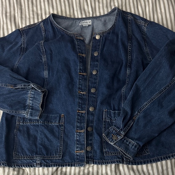 Ava & Viv Jackets & Blazers - Ava & Viv Light Blue Denim Jacket